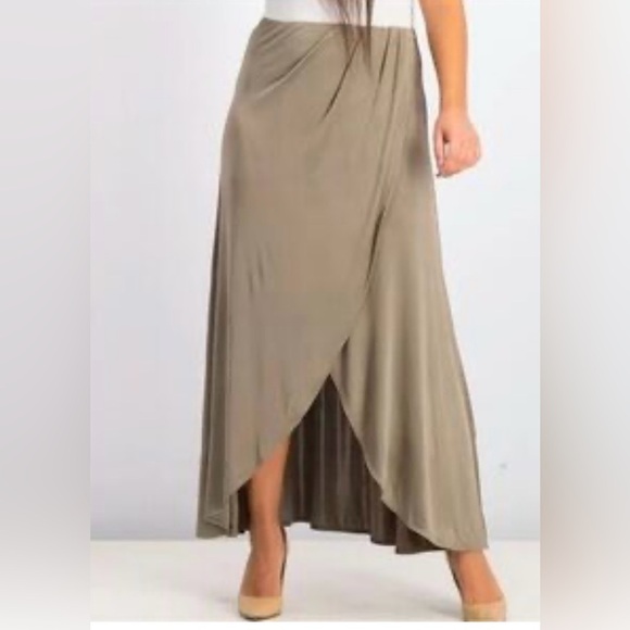 Free People Size XS Womens Smoke & Mirrors Faux Wrap Maxi Skirt - Picture 1 of 4